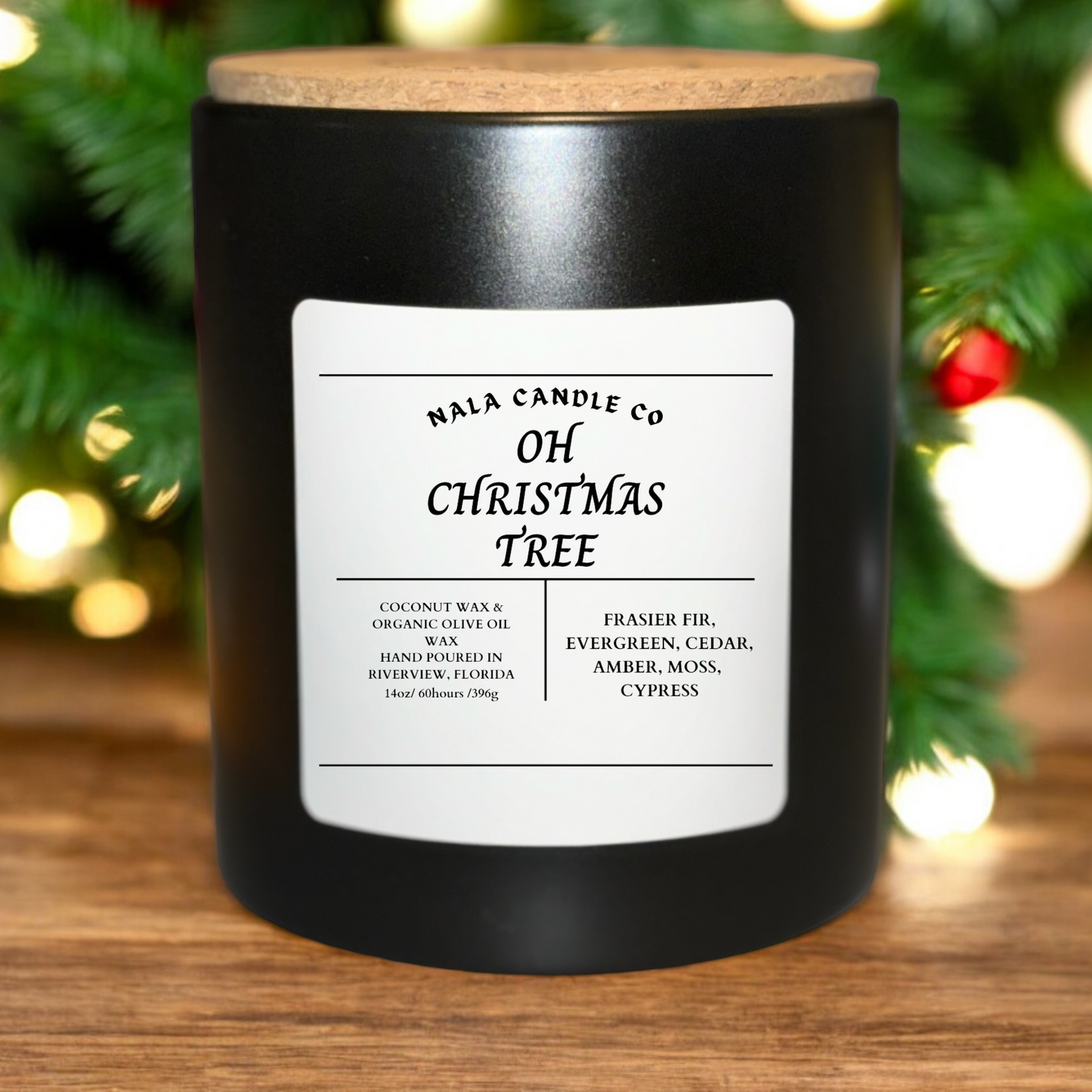 OH CHRISTMAS TREE 14OZ CANDLE